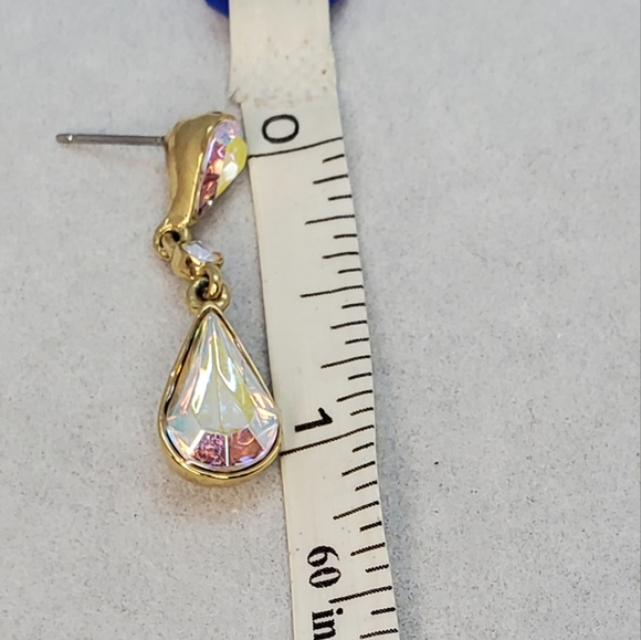 Givenchy  Teardrop  Multifaceted Crystallized W/ Swarovski Earrings - Picture 4 of 8